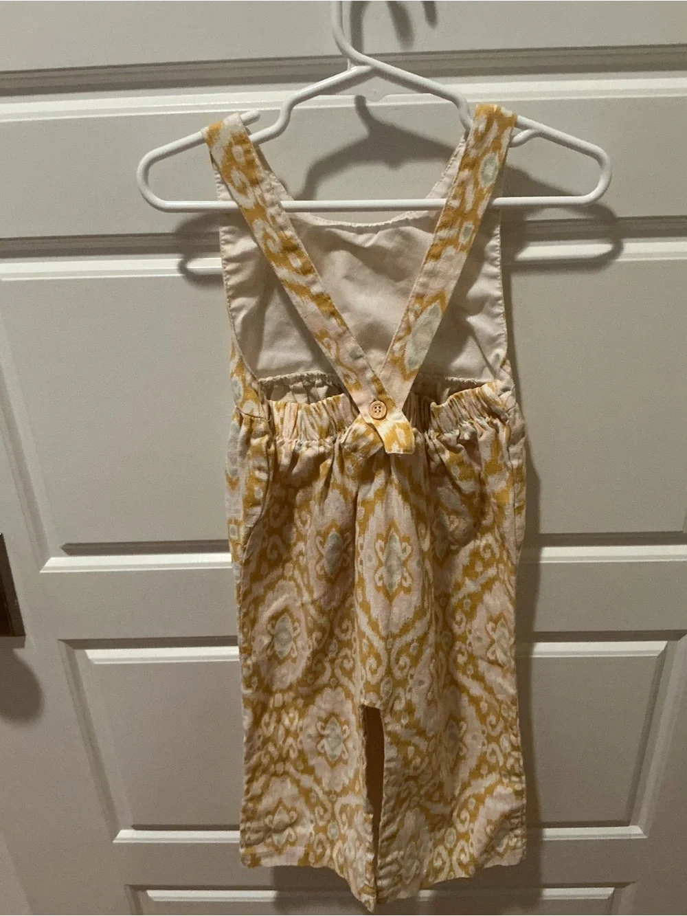 Girls Rachel Zoe Baby Ikat Print Overall & Arsbadba Sequin Tank Top Size 18-24 M